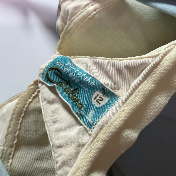 Vintage 60’s Catalina Light Blue Women's One Piece Swimsuit - Picture 8 of 9